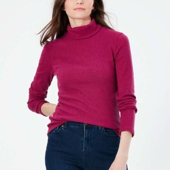 🔥Joules Clarissa Solid Roll Neck Jersey Top New - Picture 1 of 3
